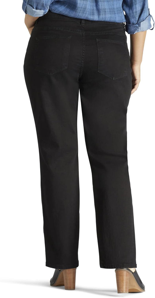 Women'S plus Size Instantly Slims Classic Relaxed Fit Monroe Straight Leg Jean