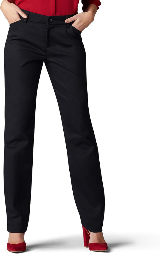 Women'S Wrinkle Free Relaxed Fit Straight Leg Pant