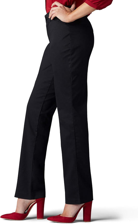 Women'S Wrinkle Free Relaxed Fit Straight Leg Pant