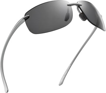 Polarized Silver Temples Grey Lens