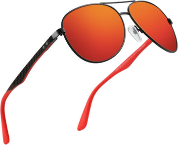 C10 Black Frame Red Lens