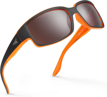 Frame: Matte Orange Blackout / Lens: Copper - White Steel Mirror