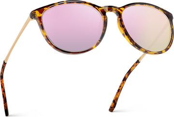 Tortoise Frame / Mirror Pink Lens