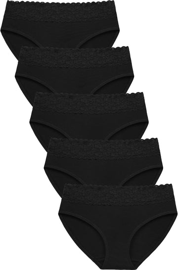 Black Cotton Underwear