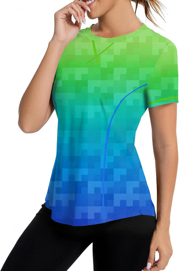 Teal Gradient Pattern