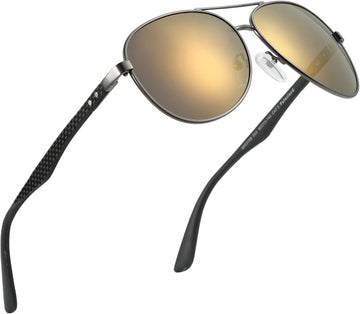 C03 Grey Frame Gold Lens