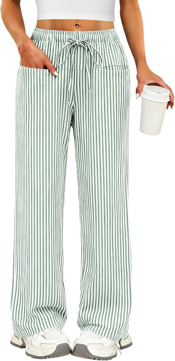 Green White Stripe