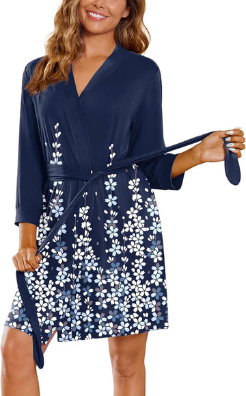Blue White Floral