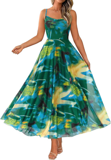 Green Big Floral
