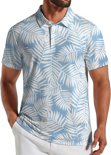 Blue White Leaf