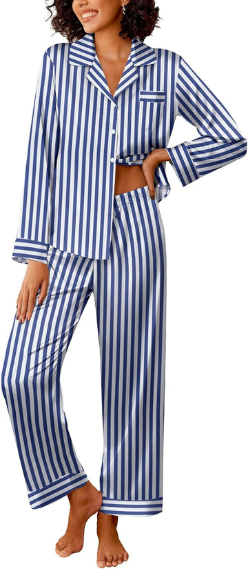Navy White Stripe
