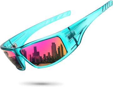 1-clear Green/Purple Pink Mirror Lens