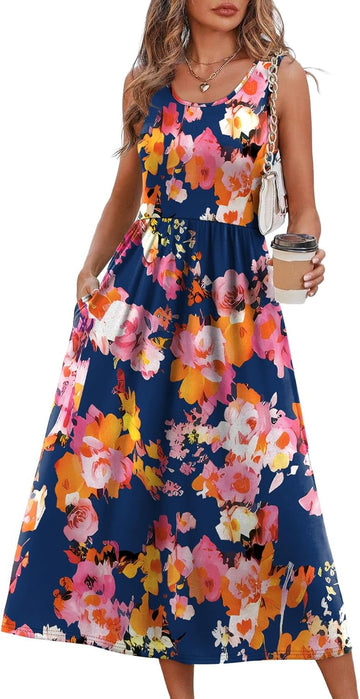 Navy Pink Floral