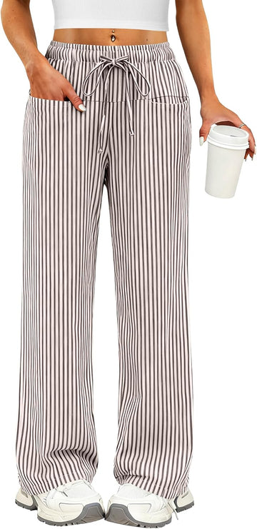 Brown White Stripe