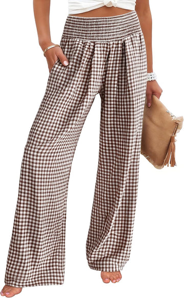 Brown White Plaid