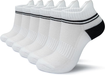 6 Pairs White