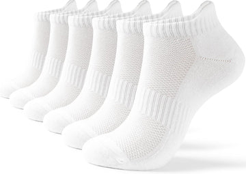 6 Pairs All White