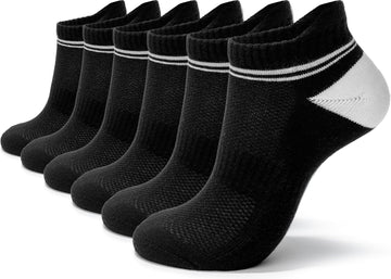 6 Pairs Black
