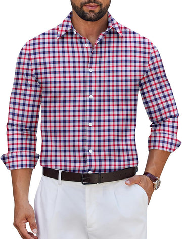 Navy Red Plaid