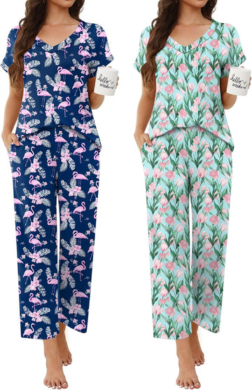 Flamingo & Flowers