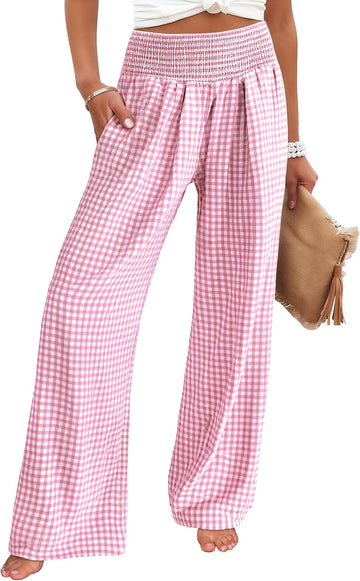 Pink White Plaid
