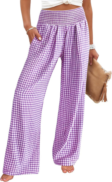 Purple White Plaid