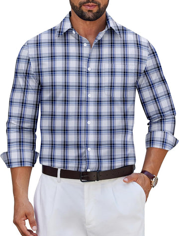 Navy Black White Plaid