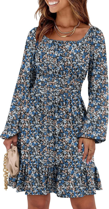 Print Blue White