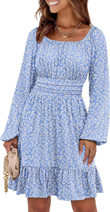 Blue White Floral