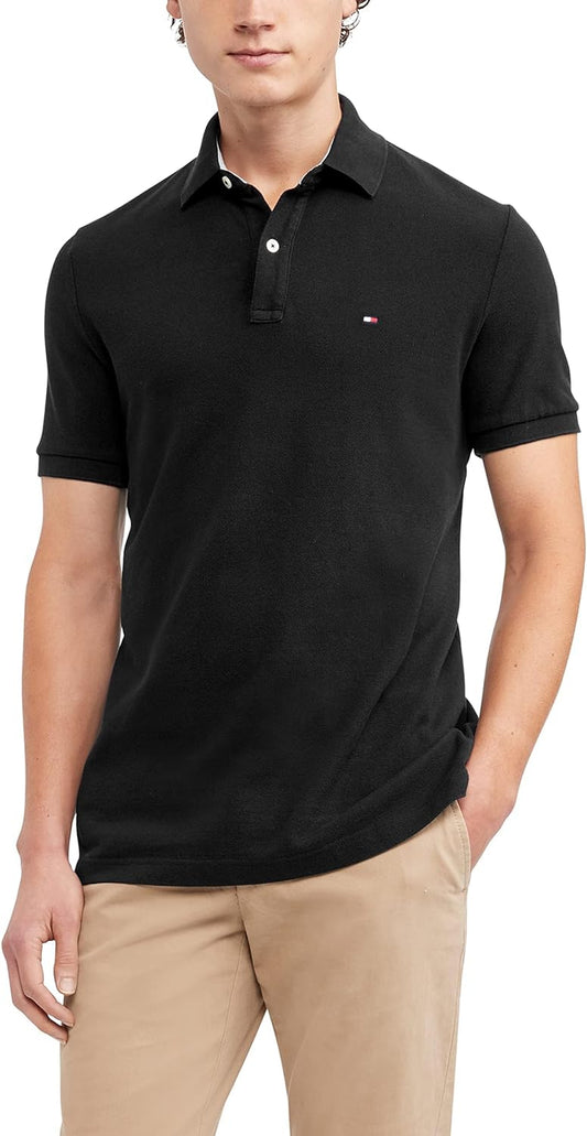 Men'S Short Sleeve Cotton Pique Polo Shirt in Regular Fit